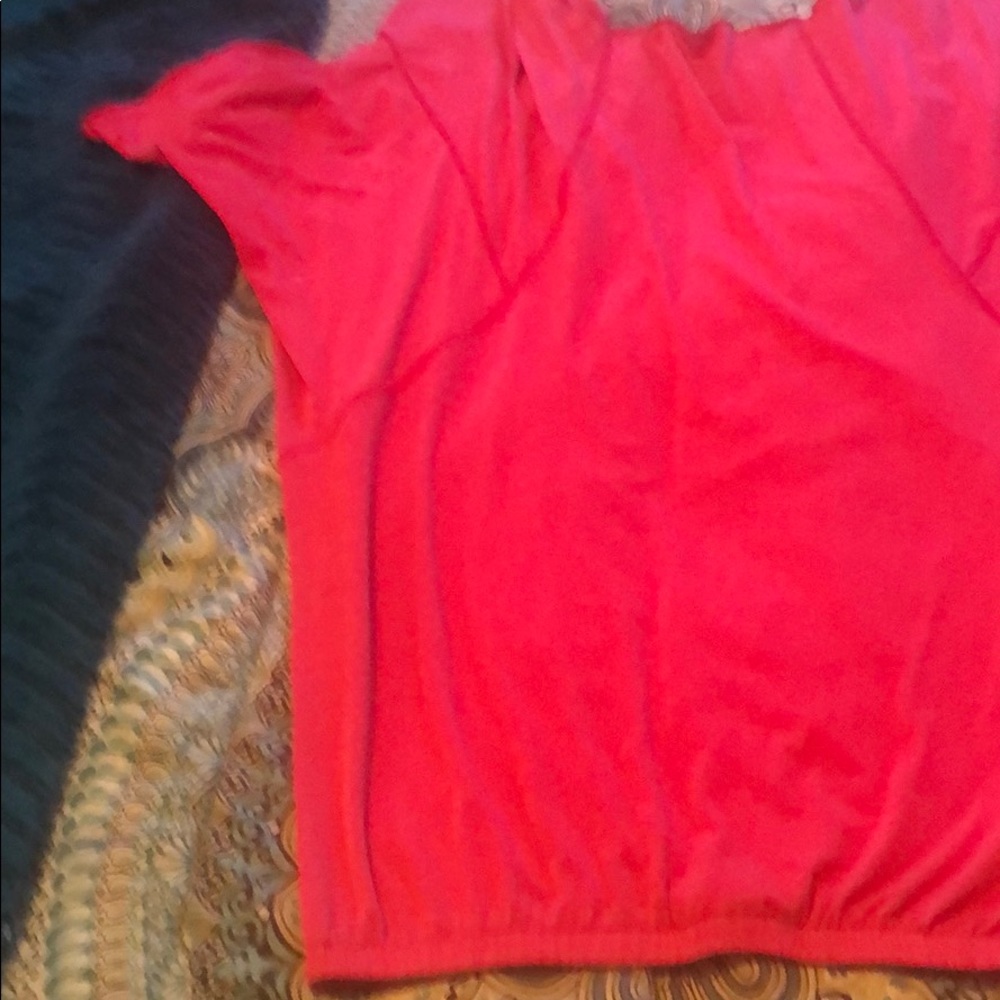 Pink polyester skirt